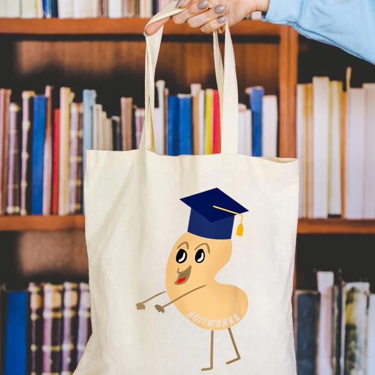 Flossing Cashew OIT For Tree Nut OIT Graduation Canvas Tote Bag