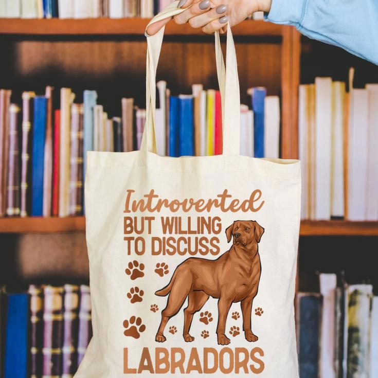 Fox Red Labrador Retriever Introvert Foxred Lab Canvas Tote Bag