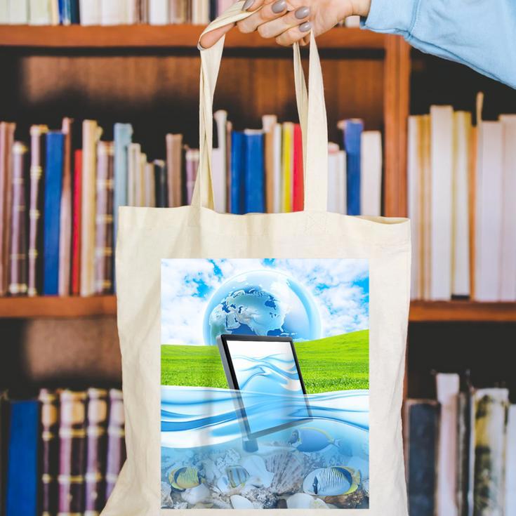 Frutiger Aero Aesthetic Tech Water Fishes Monitor Screen Raglan Baseball Tee Canvas Tote Bag Frutiger Aero Aesthetic Tech Water Fishes Monitor Screen Raglan Baseball Tee Canvas Tote Bag