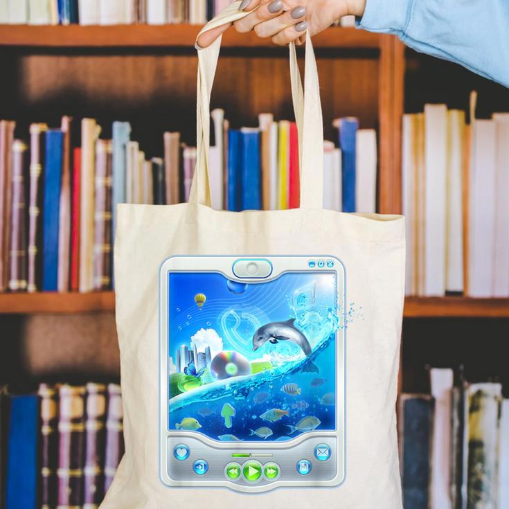 Frutiger Aero Skeuomorphism User Interface Nostalgia Canvas Tote Bag