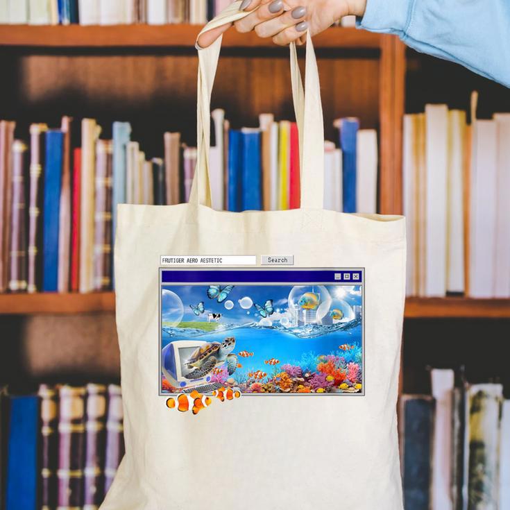 Frutiger Aero Y2k 2000s Canvas Tote Bag