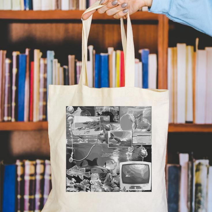 Frutiger Aero Y2K Old School Retro Vibes Canvas Tote Bag