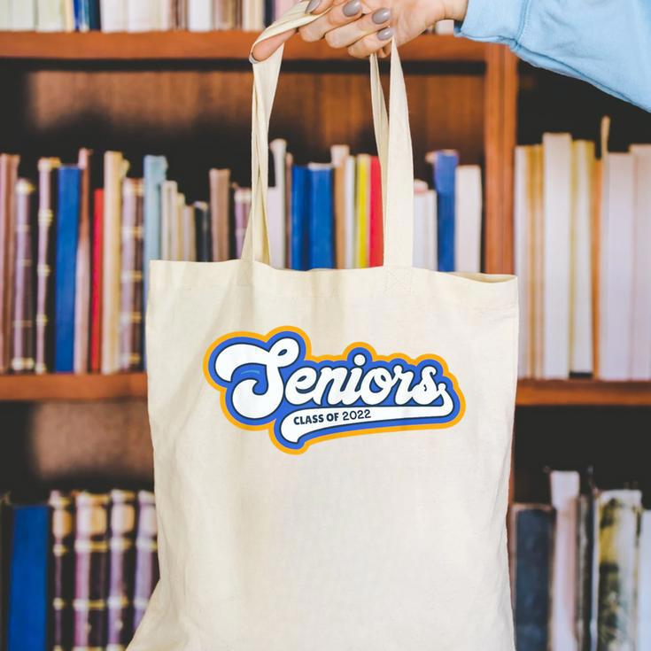 Funny Class Of 2022 Senior Graduate College Graduation Canvas Tote Bag