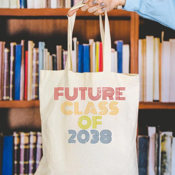 Future Class Of 2038 Graduation Canvas Tote Bag