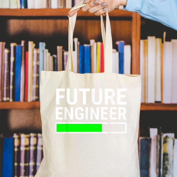 Future Engineer Loading Bar Cool Graduation Canvas Tote Bag