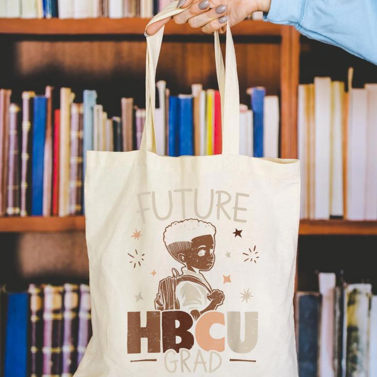 Future HBCU Grad Graduate Afro Boy College Graduation Canvas Tote Bag