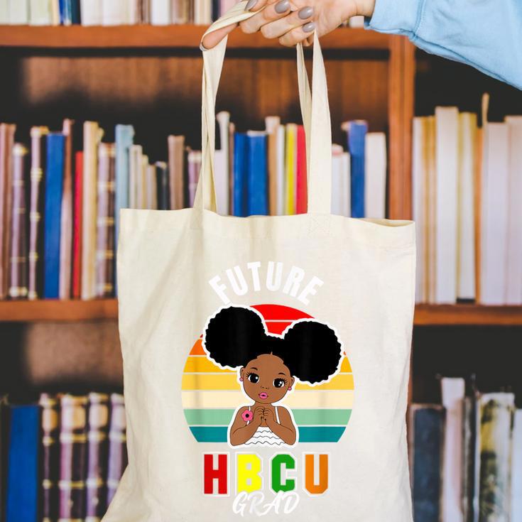 Future HBCU Grad Graduate Afro Girl College Graduation Canvas Tote Bag