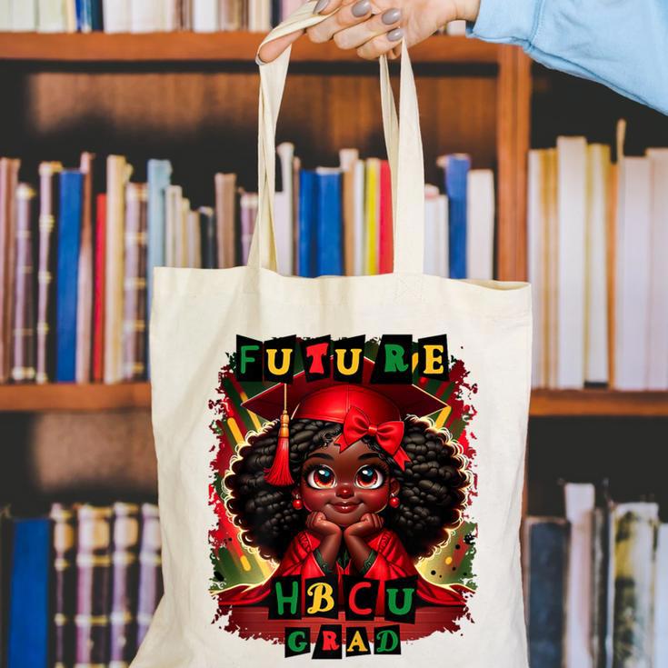 Future HBCU Grad History Girl Graduation HBCU Canvas Tote Bag