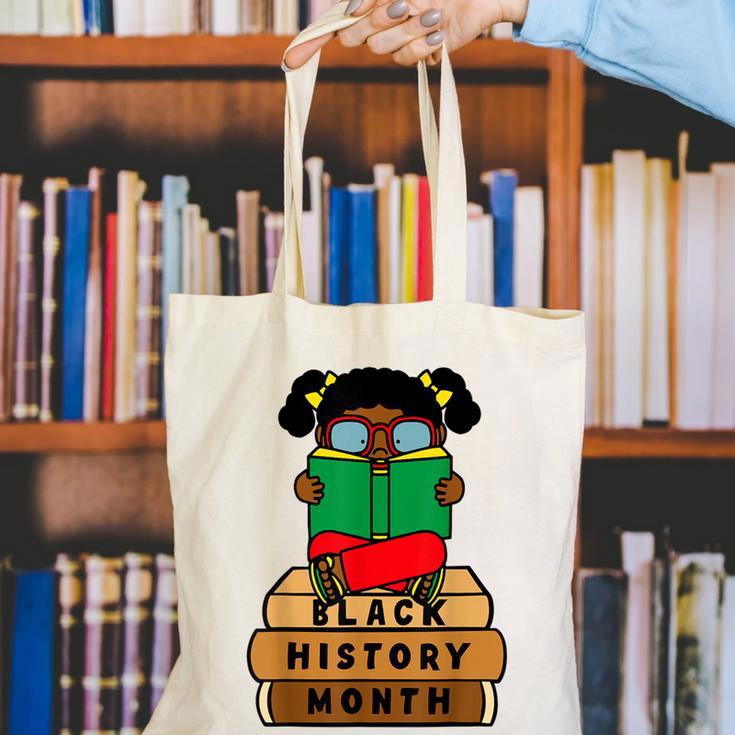 Girl Kid Reading Book Black History Month Bookworm Canvas Tote Bag Girl Kid Reading Book Black History Month Bookworm Canvas Tote Bag