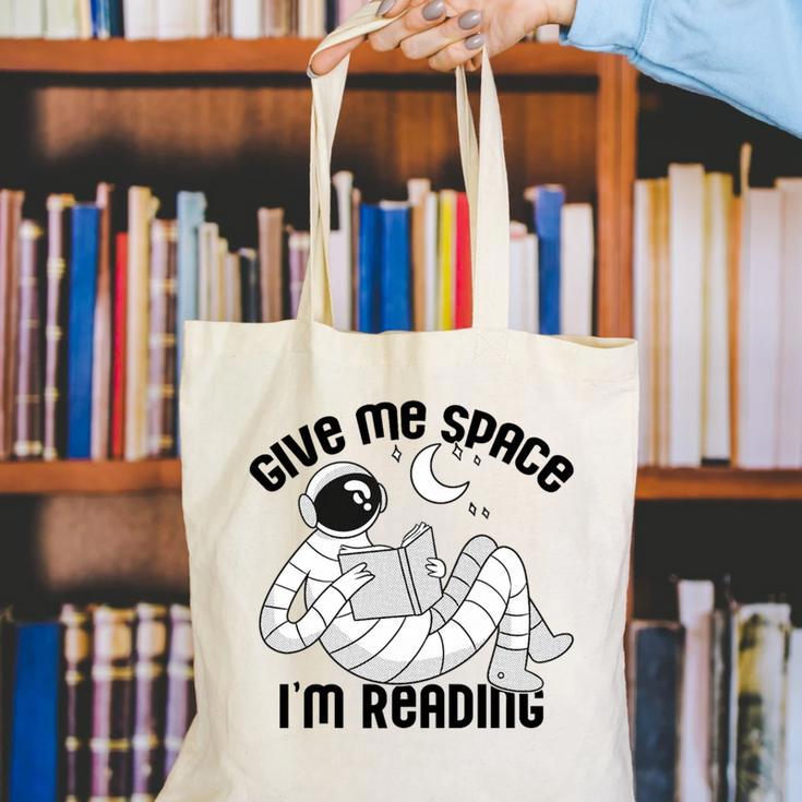 GIVE ME Space I'm Reading Kids Astronaut Book Reader Meme Premium Tri-Blend Canvas Tote Bag GIVE ME Space I'm Reading Kids Astronaut Book Reader Meme Premium Tri-Blend Canvas Tote Bag
