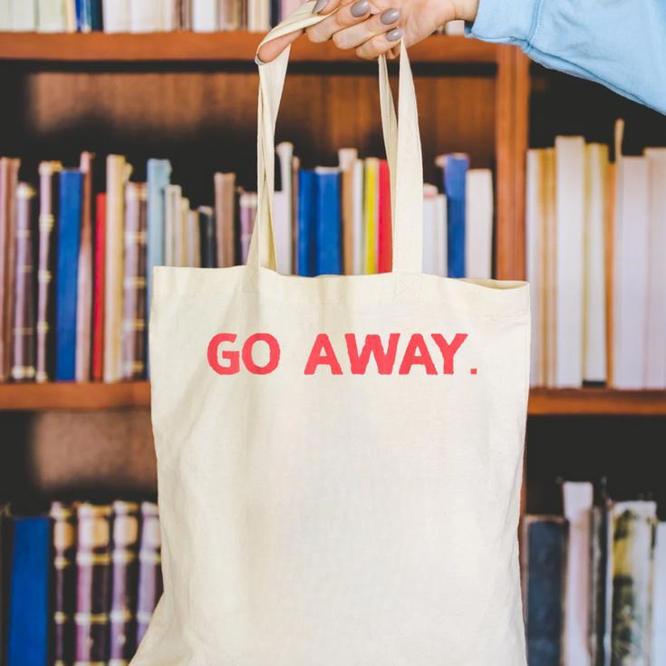Go Away Introversion Sarcasm Introvert Canvas Tote Bag Go Away Introversion Sarcasm Introvert Canvas Tote Bag
