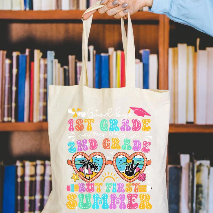 Goodbye 1st Grade Graduation To 2nd Grade But First Summer Canvas Tote Bag