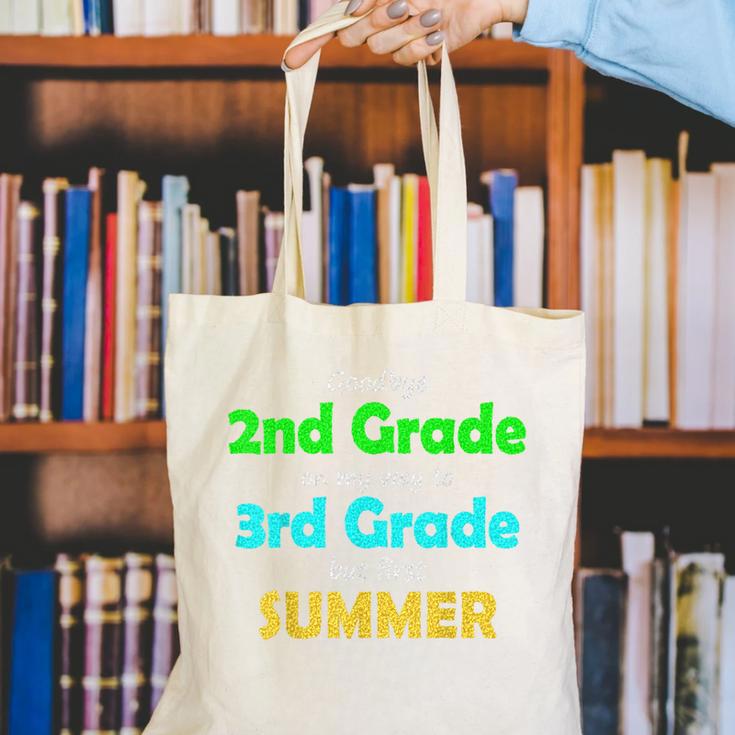 Goodbye 2nd Grade On My Way To 3th Grade 2022 Graduation Canvas Tote Bag