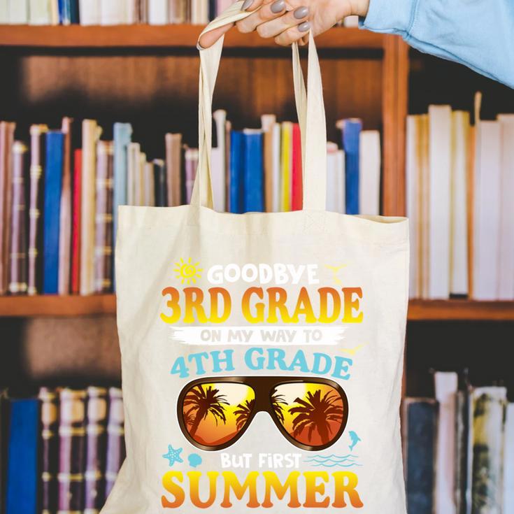 Goodbye 3rd Grade Graduation To 4th Grade First Summer Beach Canvas Tote Bag
