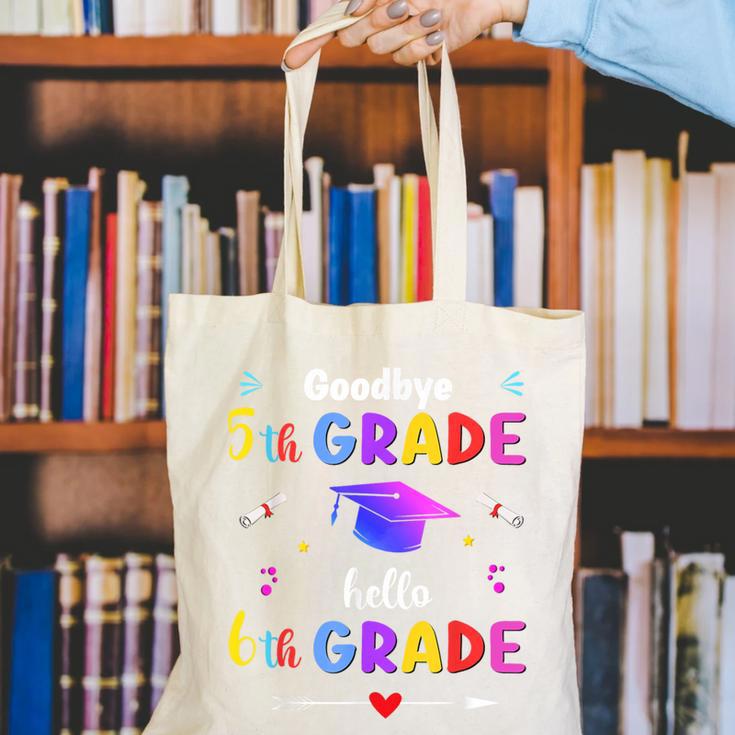 Goodbye 5th Grade Graduation Class Of 2023 Hello 6th Grade Canvas Tote Bag
