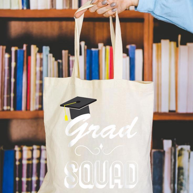 Grad Squad Cute Graduation Canvas Tote Bag