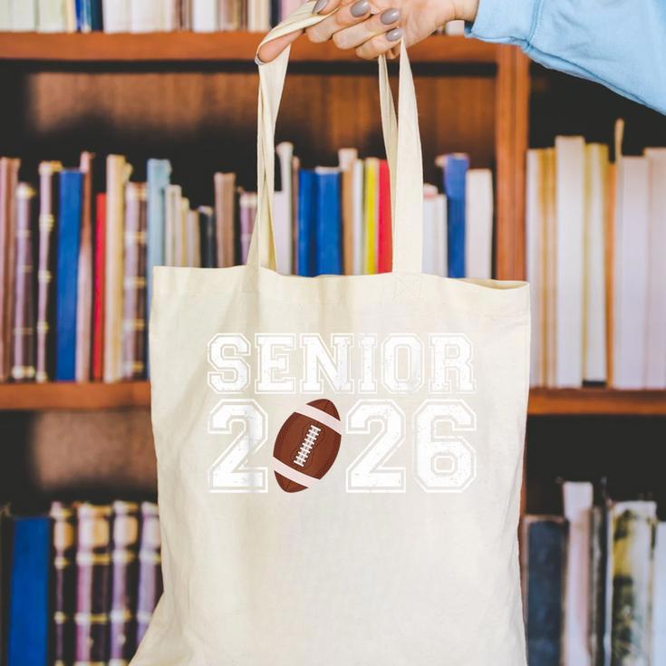 Graduate Senior Class Of 2026 Graduation American Football Canvas Tote Bag