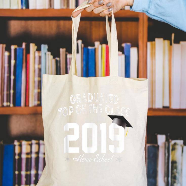 Graduated Top Of The Class 2019 Home School Graduation Shirt Canvas Tote Bag