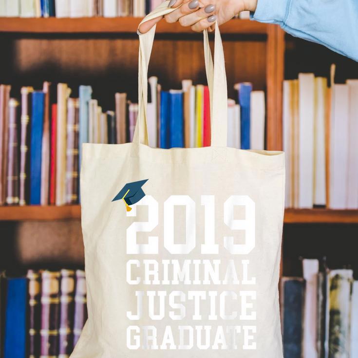 Graduation 2019 Criminal Justice Tshirt Canvas Tote Bag