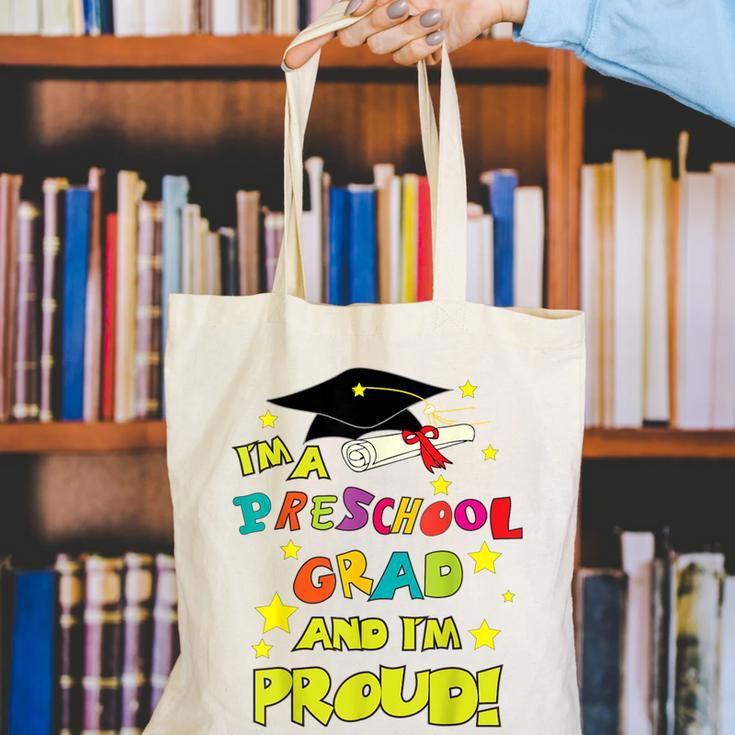 Graduation Class 2018 Cap Gown Shirt Preschool Grad Proud Canvas Tote Bag
