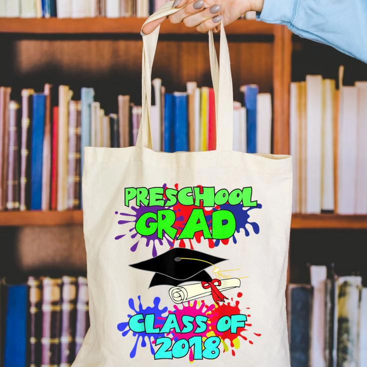 Graduation Class 2018 Cap Gown Shirt Preschool Graduate Canvas Tote Bag