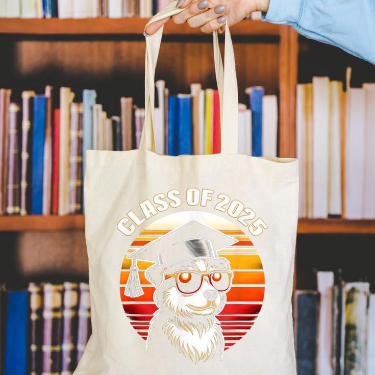 Graduation Day 2025 Graduate Class School Degree College Dog Canvas Tote Bag