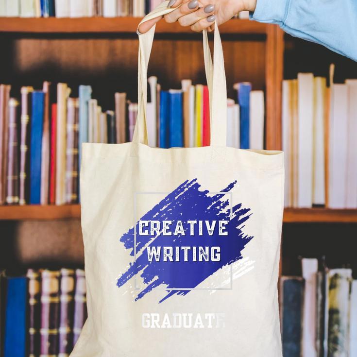 Graduation Graduated Creative Writing Degree University Canvas Tote Bag