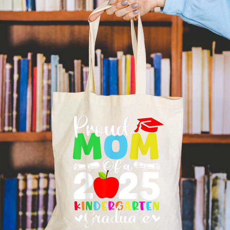 Graduation Proud Mom Of 2025 Kindergarten Graduate Canvas Tote Bag