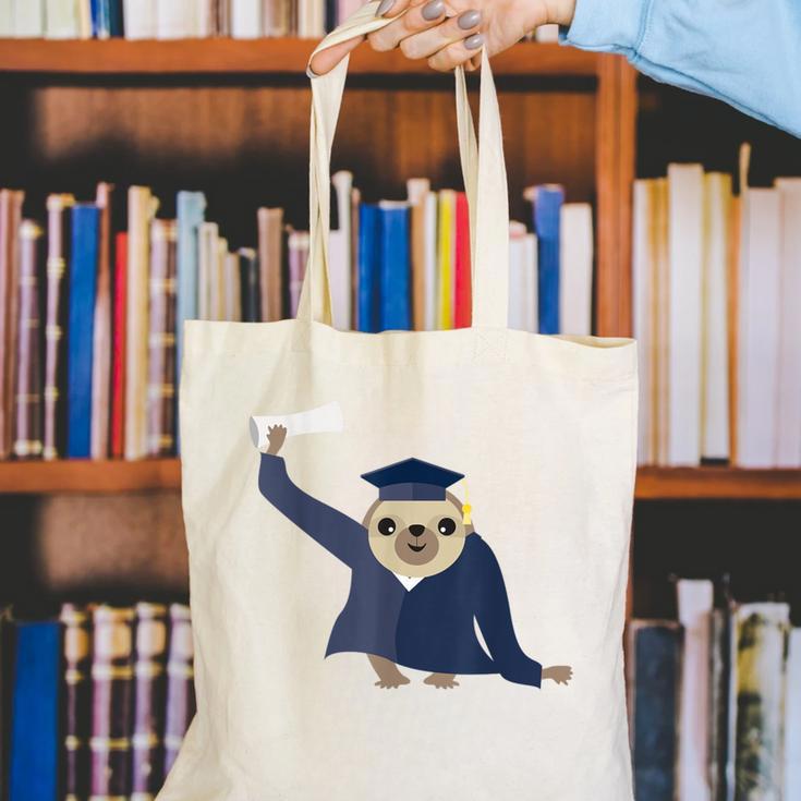 Graduation Sloth Lover T-Shirt Class Of 2019 Canvas Tote Bag