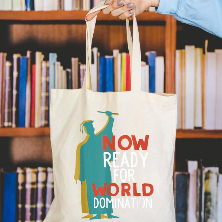 Graduation T-Shirt For College n High School Grad Canvas Tote Bag