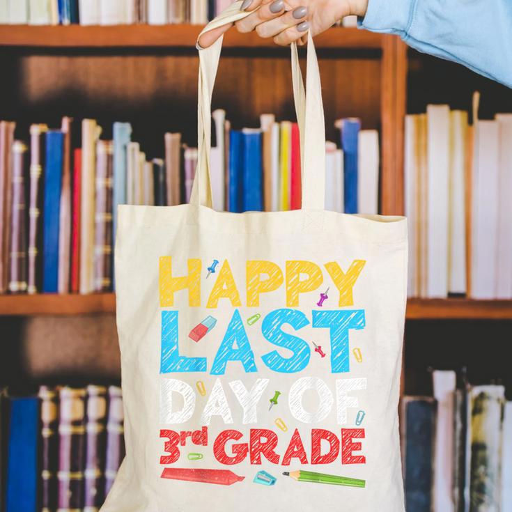 Happy Last Day Of 3rd Grade Shirt Third Grade Graduation Canvas Tote Bag