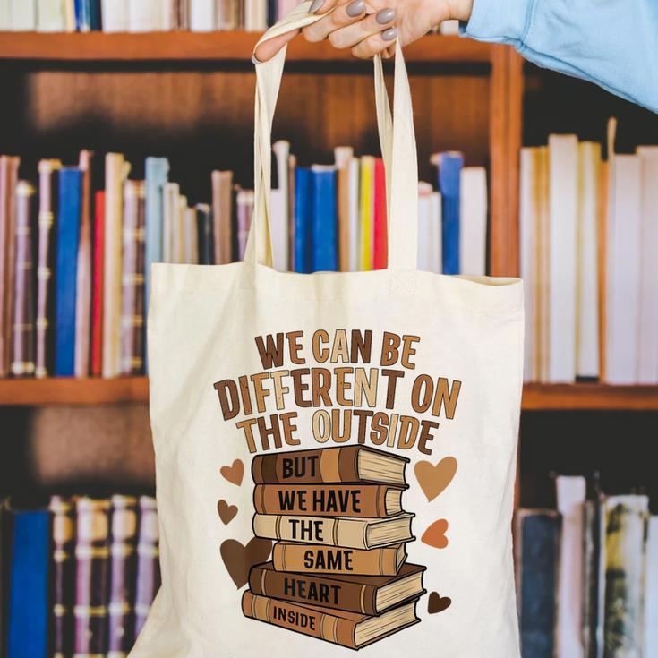 We Have The Same Heart History Month Book Lover Women Canvas Tote Bag