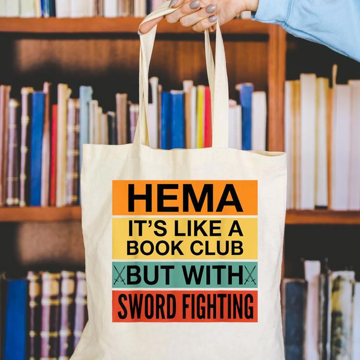 Hema Definition Like A Book Club With Swords Canvas Tote Bag