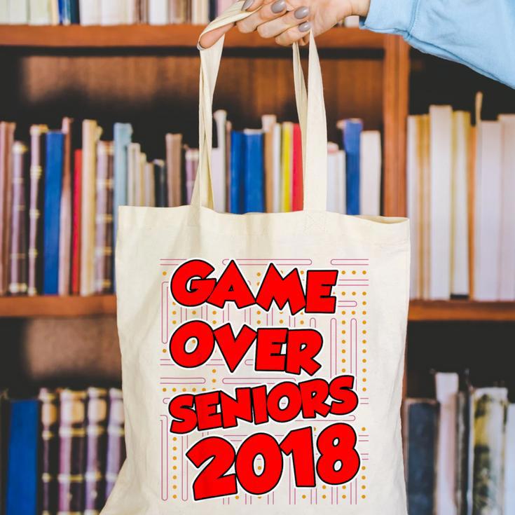 High School Graduation Tshirt Game Over Senior Class Of 2018 Canvas Tote Bag