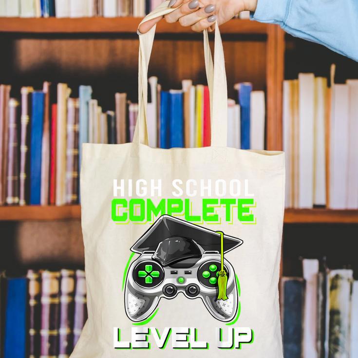 High School Level Complete Class Of 2024 Graduation Canvas Tote Bag
