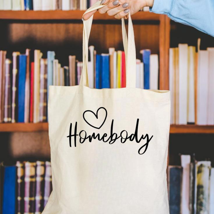 Homebody At Home Lets Stay Home Introvert Canvas Tote Bag Homebody At Home Lets Stay Home Introvert Canvas Tote Bag