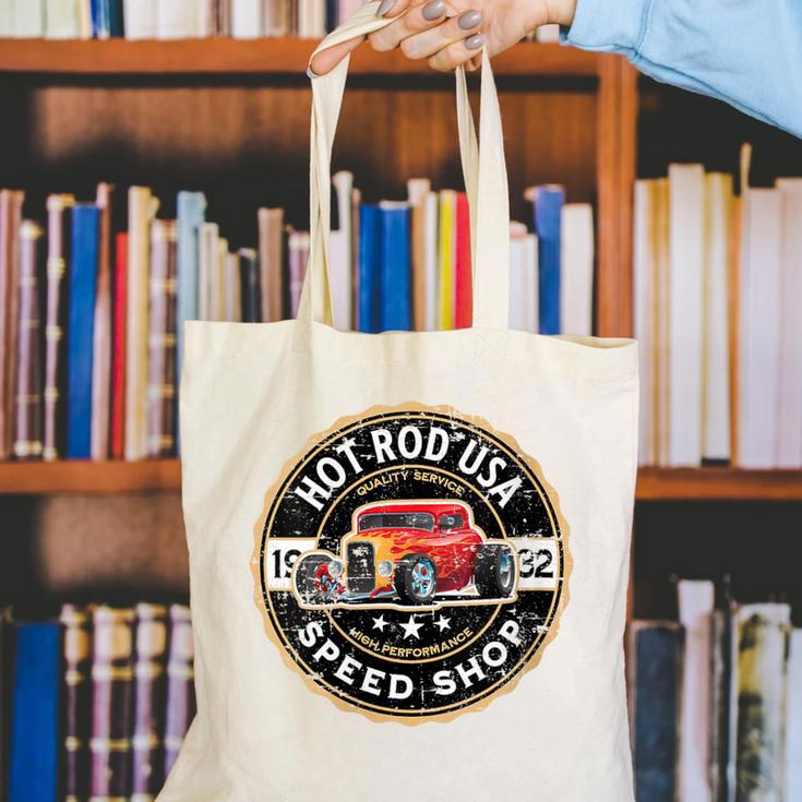 Hotrod Custom Car Automotive Nostalgia Distressed Canvas Tote Bag Hotrod Custom Car Automotive Nostalgia Distressed Canvas Tote Bag