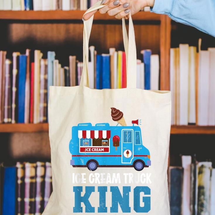 Ice Cream Truck King Nostalgia Summer Ice Cream Truck Driver Canvas Tote Bag Ice Cream Truck King Nostalgia Summer Ice Cream Truck Driver Canvas Tote Bag
