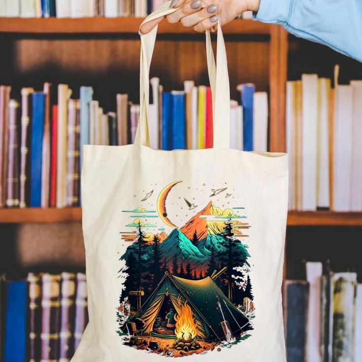 Id Rather Be Camping Great Outdoors Love Glamping Introvert Canvas Tote Bag Id Rather Be Camping Great Outdoors Love Glamping Introvert Canvas Tote Bag