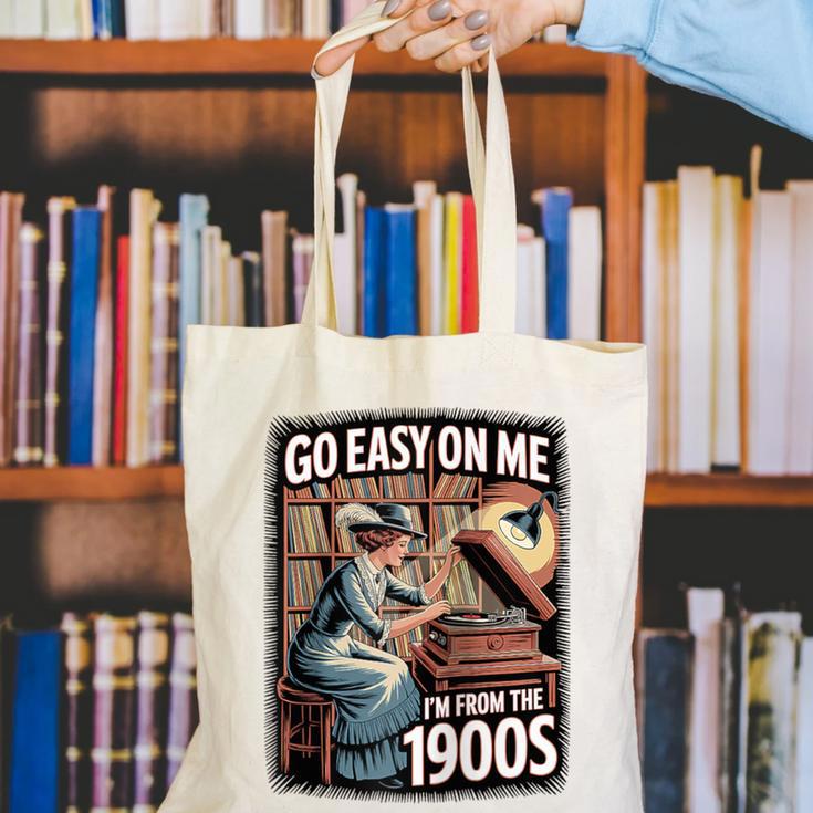 I'm From The 1900s Vinyl Record Lover For Women Raglan Baseball Tee Canvas Tote Bag I'm From The 1900s Vinyl Record Lover For Women Raglan Baseball Tee Canvas Tote Bag