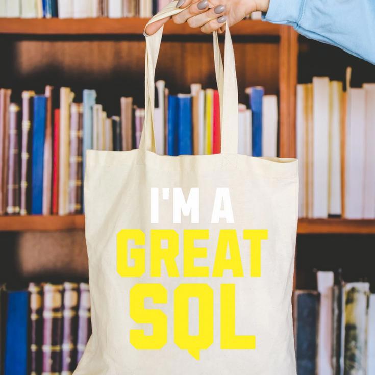 I'm A Great SQL Introvert Saying Inbound Marketing Premium Tri-Blend Canvas Tote Bag