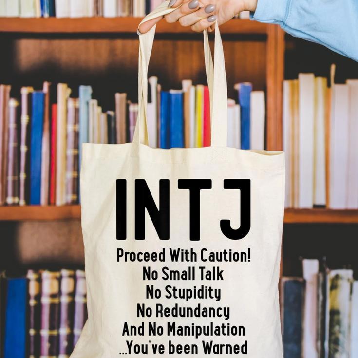 INTJ Rules Architect Personality Type Introvert Canvas Tote Bag