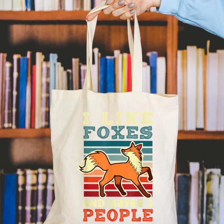 Introvert Fox Animal Lover Saying Loner Antisocial Canvas Tote Bag