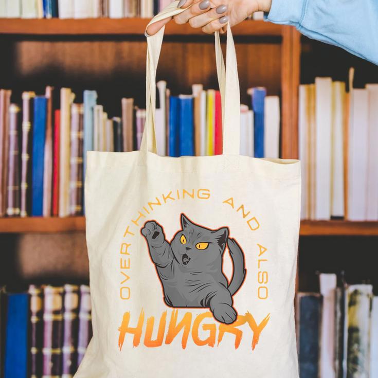 Introvert Overthinking Hungry Sarcastic Overthinker Canvas Tote Bag Introvert Overthinking Hungry Sarcastic Overthinker Canvas Tote Bag