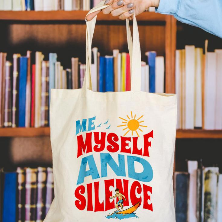 Introvert Relaxation Me Myself And Silence Summer Vacation For Men Women Canvas Tote Bag Introvert Relaxation Me Myself And Silence Summer Vacation For Men Women Canvas Tote Bag