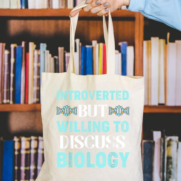 Introverted Biology Science Biologist Introverts Canvas Tote Bag Introverted Biology Science Biologist Introverts Canvas Tote Bag