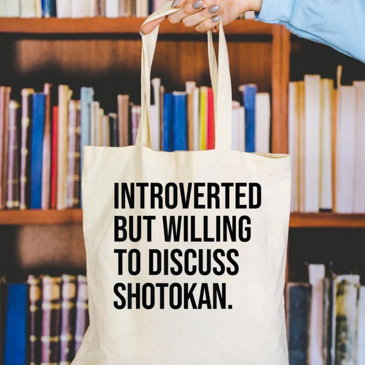 Introverted Shotokan Karate Introvert Canvas Tote Bag Introverted Shotokan Karate Introvert Canvas Tote Bag