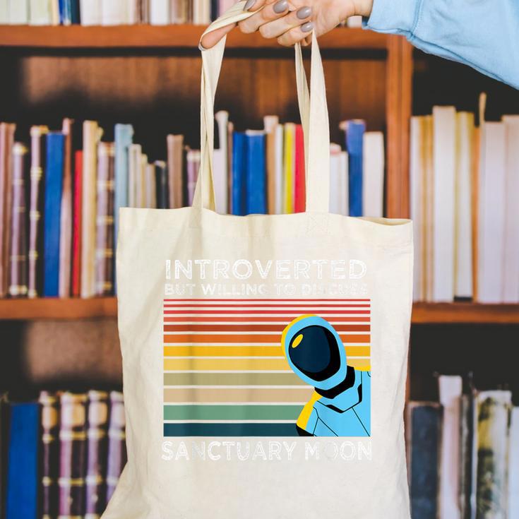 Introverted But Willing To Discuss Sanctuary Moon Canvas Tote Bag Introverted But Willing To Discuss Sanctuary Moon Canvas Tote Bag