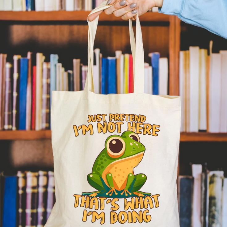 Introverts Thats What Im Doing Just Pretends Canvas Tote Bag Introverts Thats What Im Doing Just Pretends Canvas Tote Bag