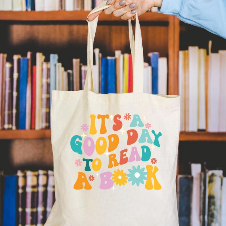 It’s A Good Day To Read A Book Reading Bookworm Reader Canvas Tote Bag